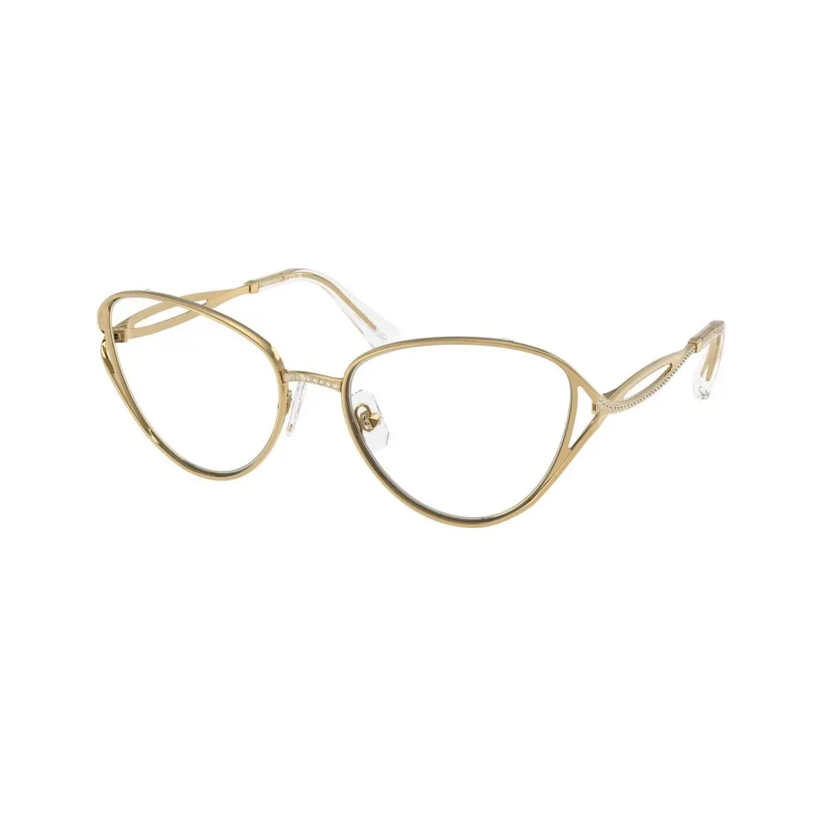 SK 1017 Gold Demo Lens 4004 Size 57 Eyeglasses by Swarovski
