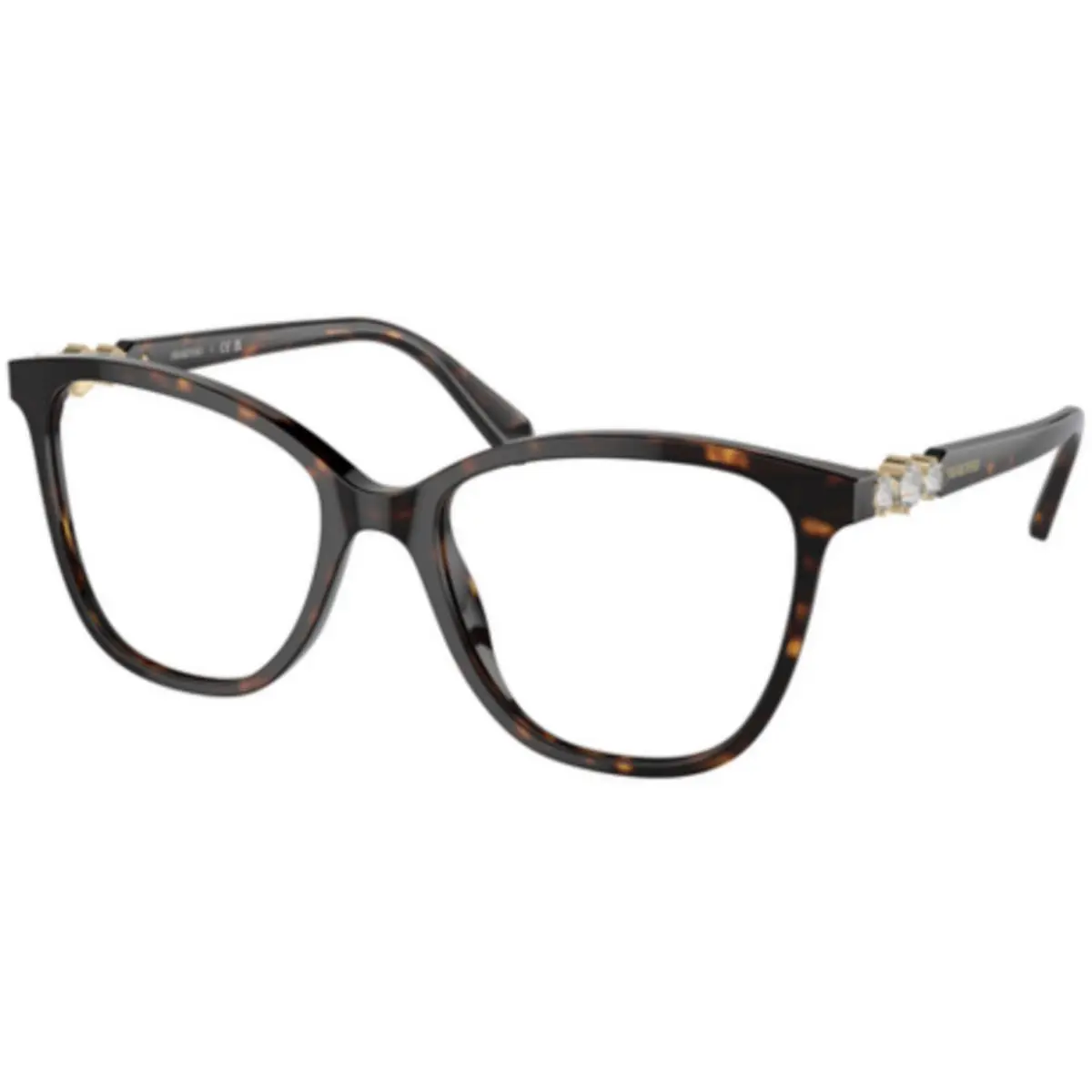 SK 2020 Dark Havana 1002 Size 54 Eyeglasses by Swarovski