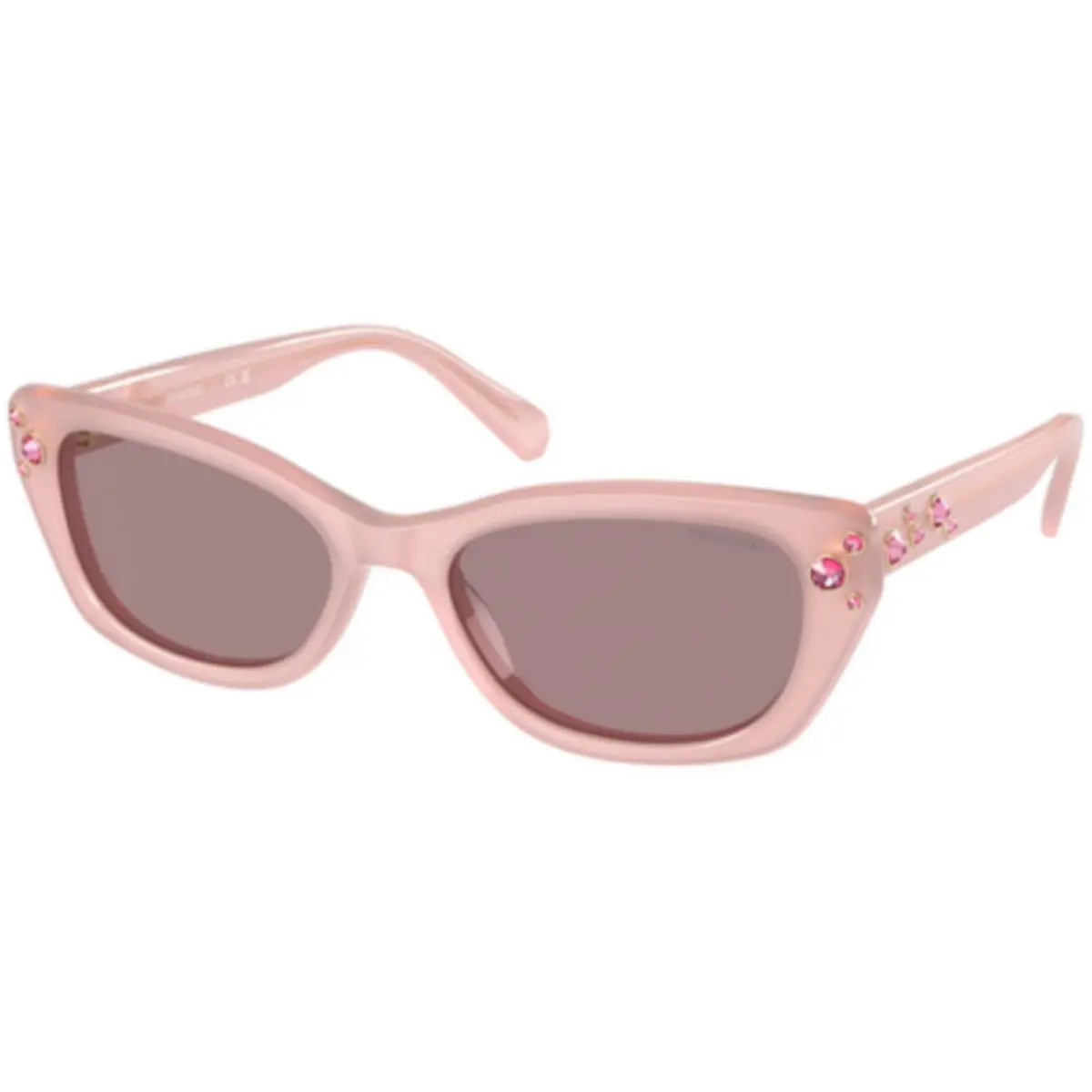 Swarovski SK 6019 Milky Pink / Light Purple Brown 10317N Size 54 Sunglasses