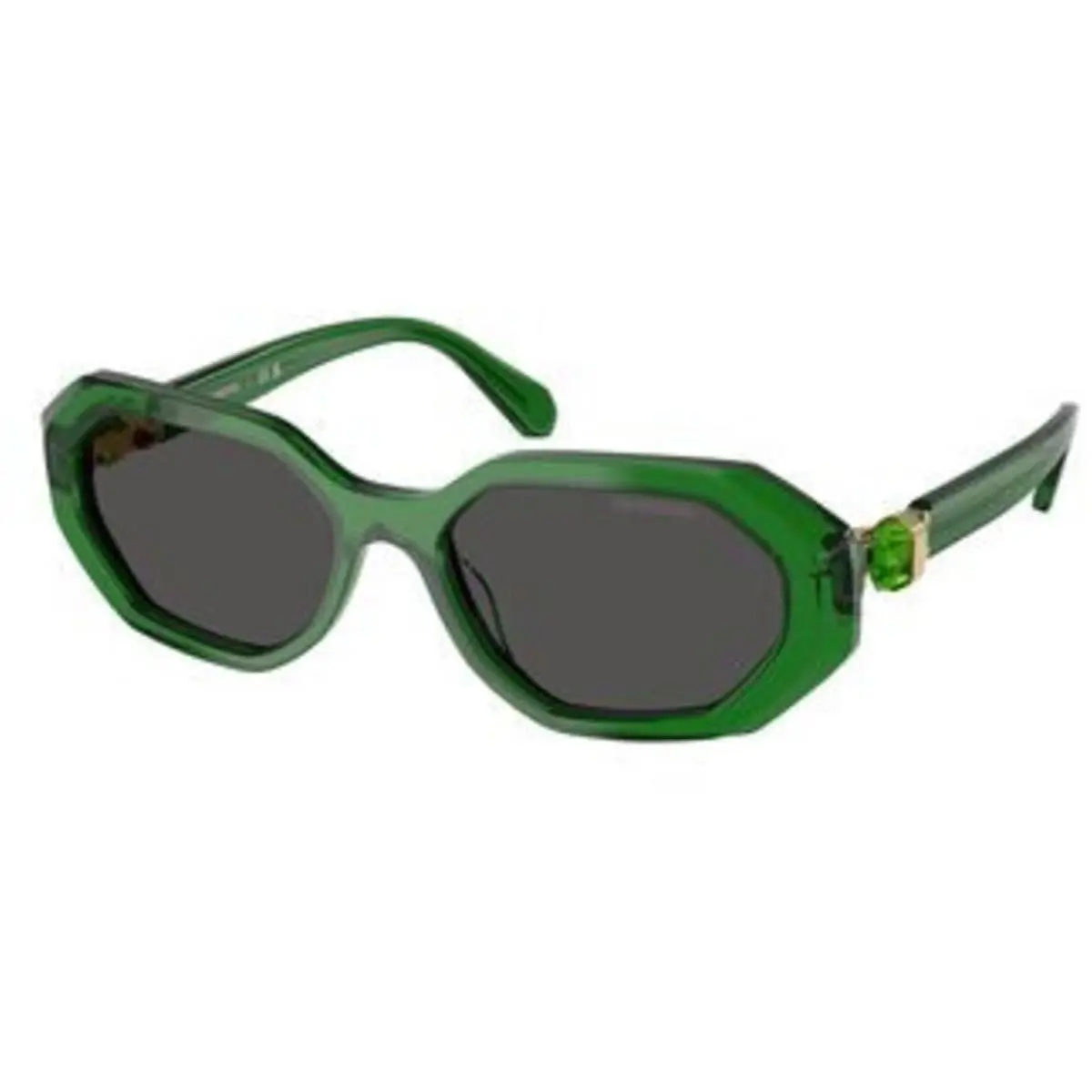 SK 6028 F Transparent Green / Dark Grey 106487 Size 55 Sunglasses by Swarovski