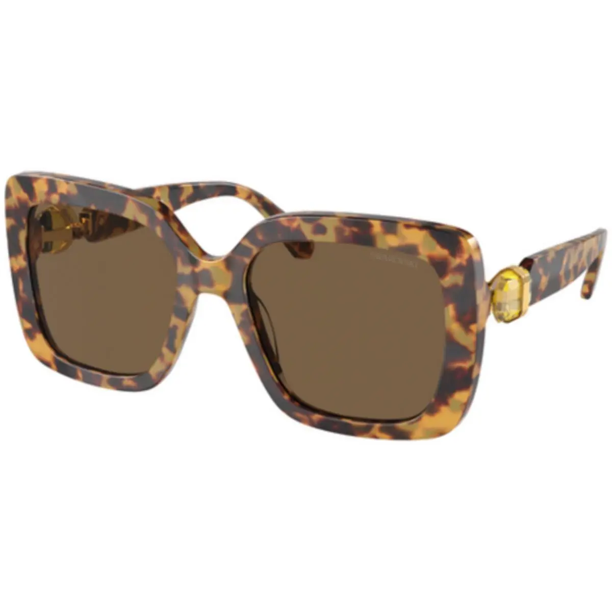 SK 6001 Light Havana / Dark Brown 104073 Size 55 Sunglasses by Swarovski