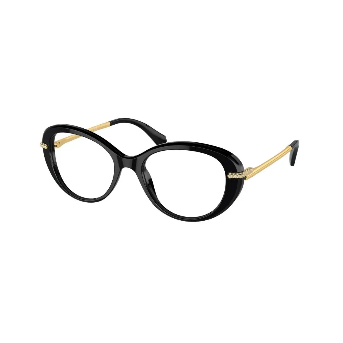 SK 2001 Black 1001 Size 50 Eyeglasses by Swarovski