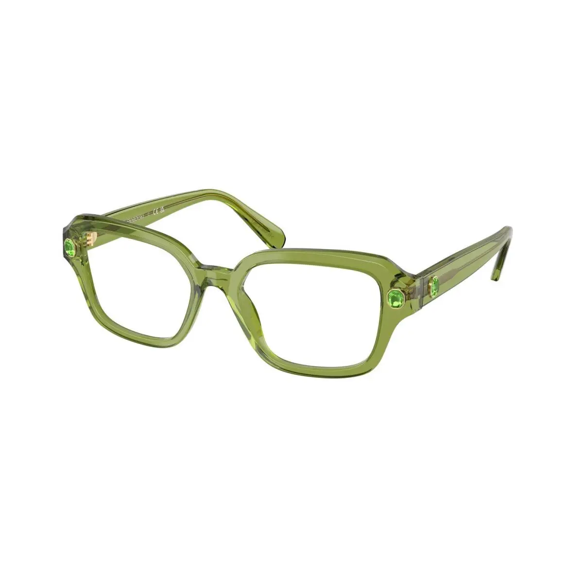 SK 2039 Trasparent Green / Demo Lens 3002 Size 50 Eyeglasses by Swarovski