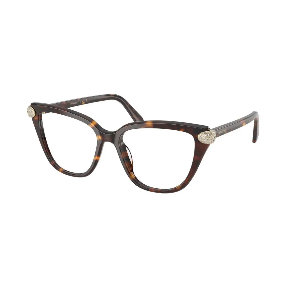 SK 2045 Havana Demo Lens 1002 Size 54 Eyeglasses by Swarovski