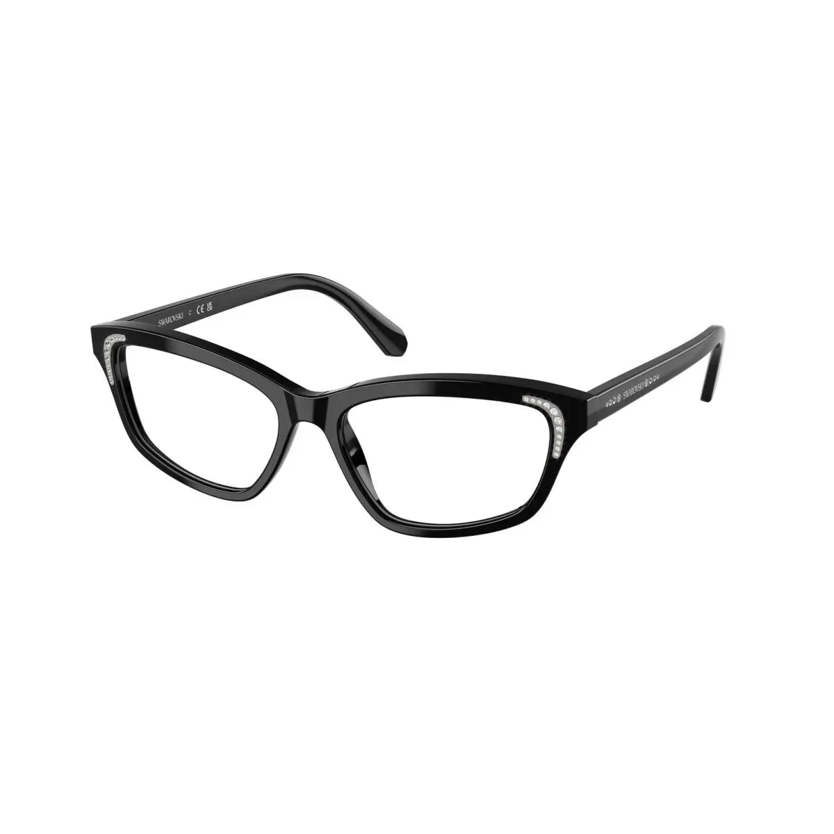 SK 2034 Black Demo Lens 1001 Size 52 Eyeglasses by Swarovski