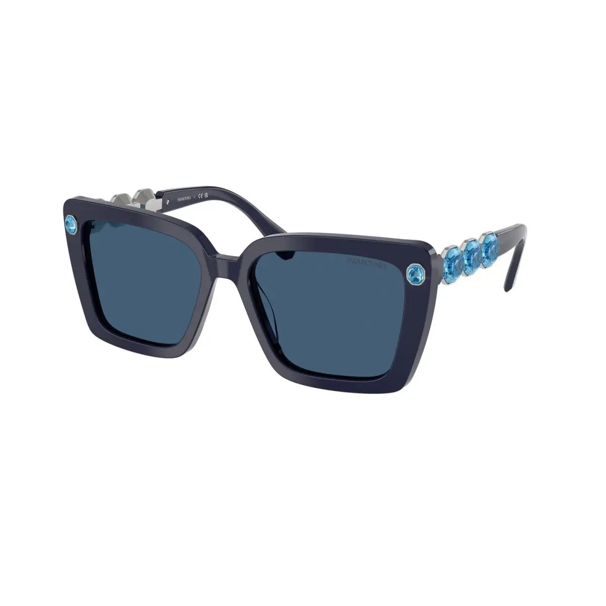 SK 6032 Blue / Dark Polyamide Standard 100455 Size 55 Sunglasses by Swarovski