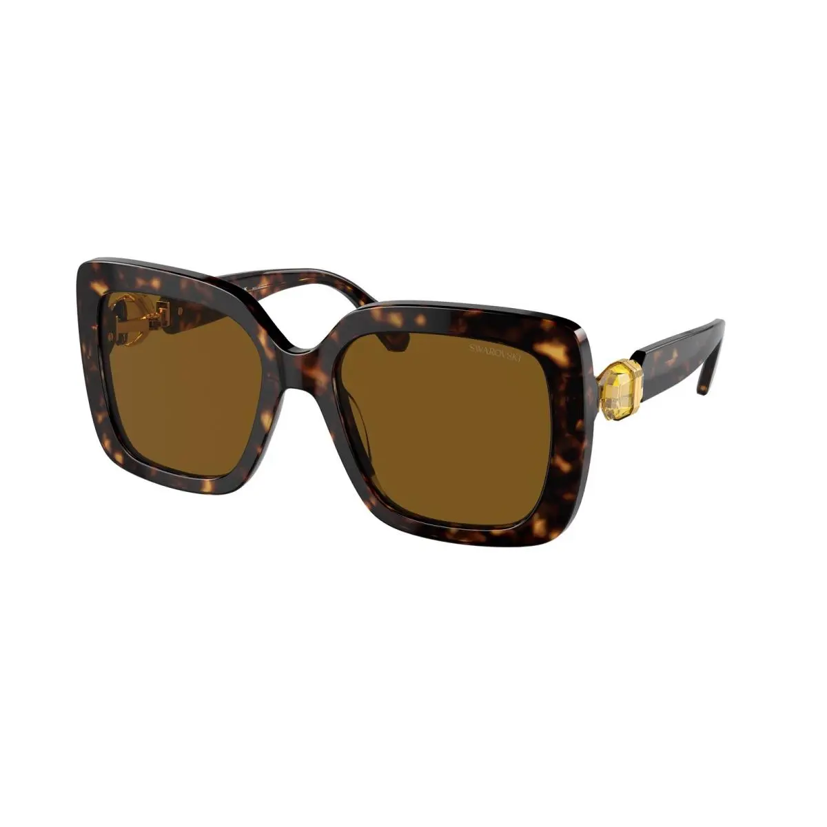 Swarovski SK 6001 F Havana Polar Brown 100283 Size 55 Sunglasses