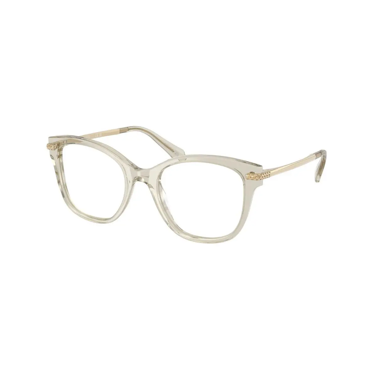 SK 2044 Transparent Beige / Demo Lens 3003 Size 49 Eyeglasses by Swarovski