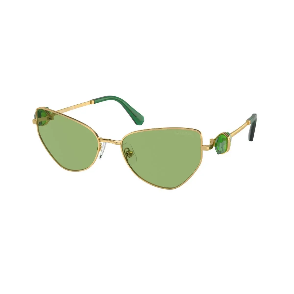 SK 7003 Gold Dark Green 4004/2 Size 57 Sunglasses by Swarovski