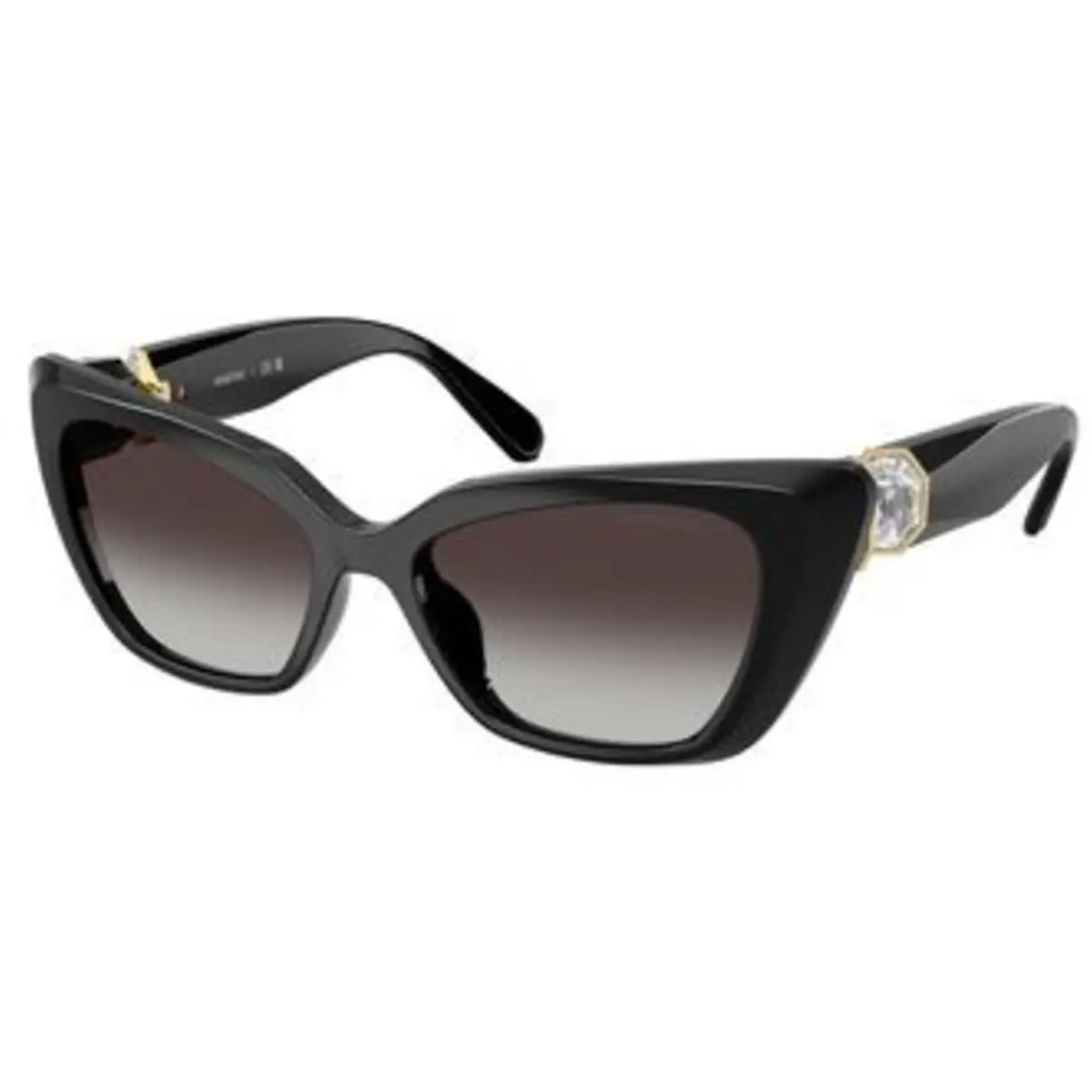 Swarovski SK 6047 Black / Grey Gradient 10018G Size 54 Sunglasses