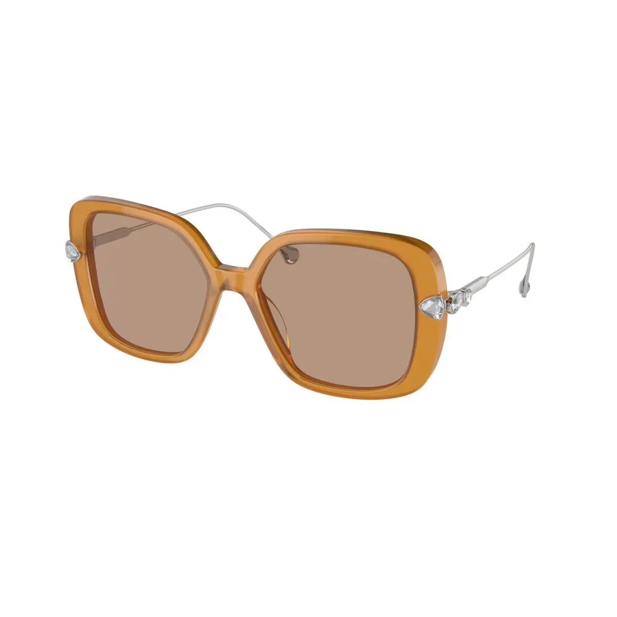 Swarovski SK 6011 Trasparent Amber Brown Light B 200563 Size 55 Sunglasses