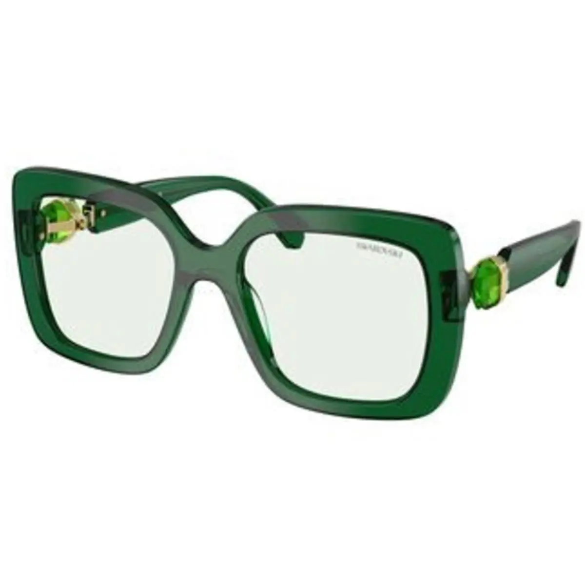 SK 6001 Transparent Green / Transition 104587 Size 55 Sunglasses by Swarovski
