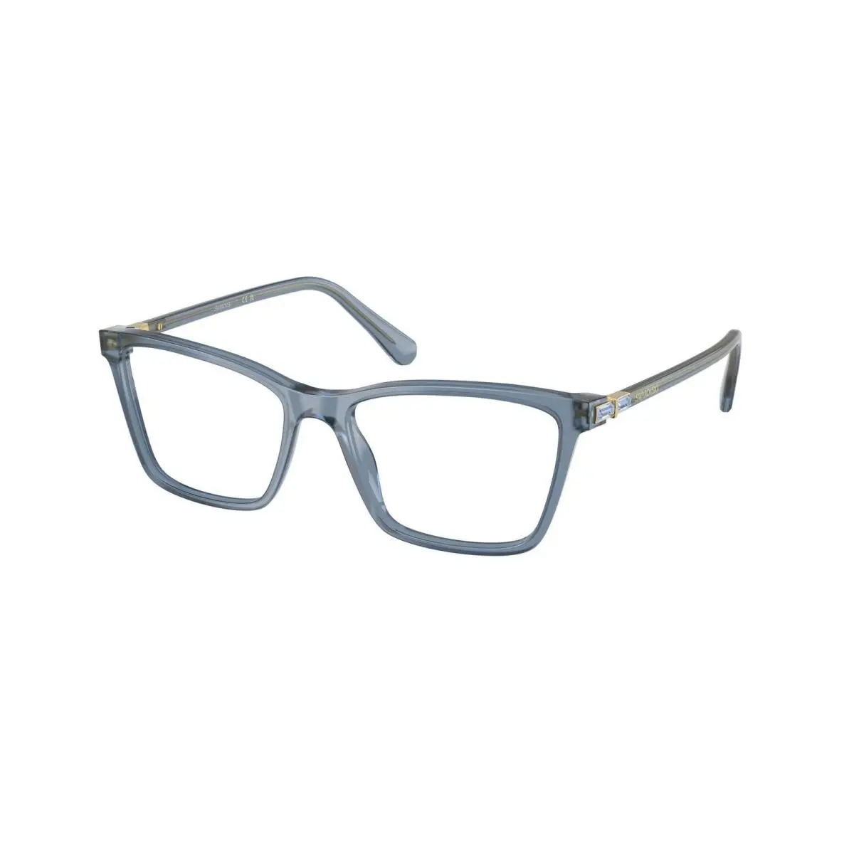 SK 2015 Milky Light Blue / Demo Lens 1035 Size 53 Eyeglasses by Swarovski