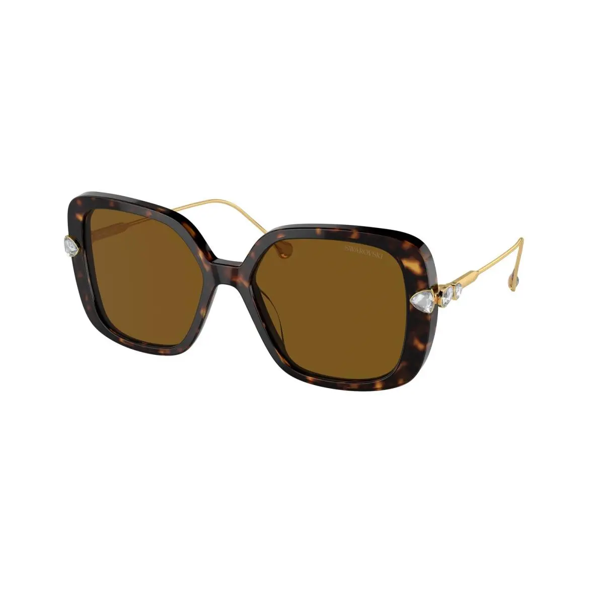 SK 6011 Havana Polar Brown 100283 Size 55 Sunglasses by Swarovski