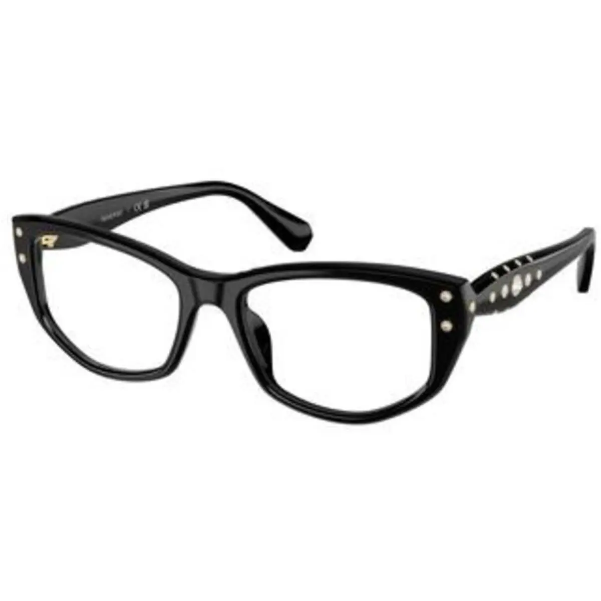SK 2062 U Black Demo Lens 1001 Size 52 Eyeglasses by Swarovski