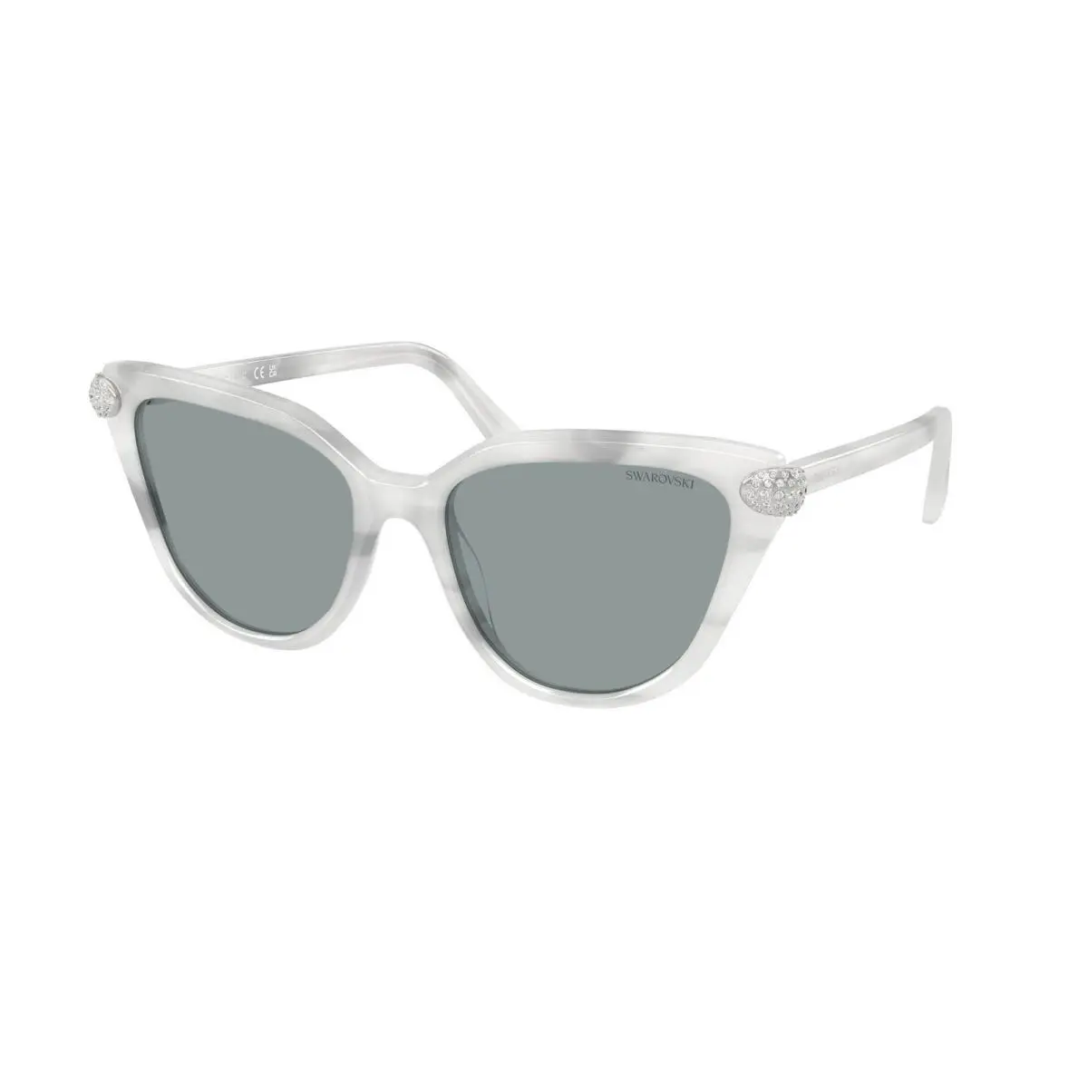 Swarovski SK 6039 White Havana / Dark Grey 1042/1 Size 56 Sunglasses