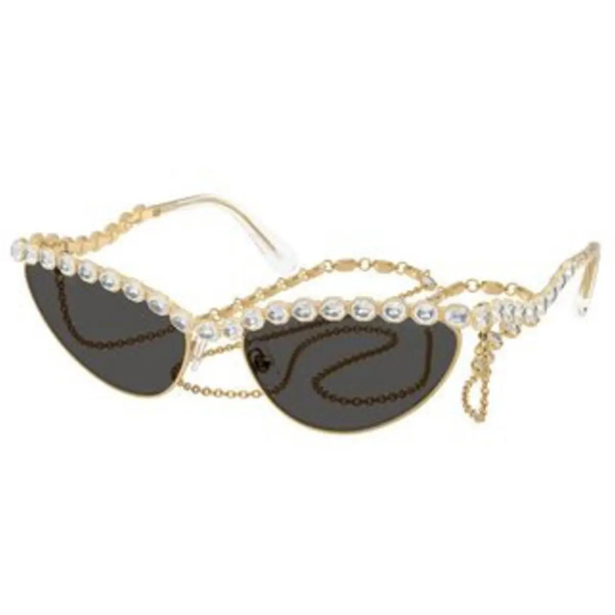 Swarovski SK 7030 Gold / Dark Grey Polyamide Standard 403987 Size 59 Sunglasses