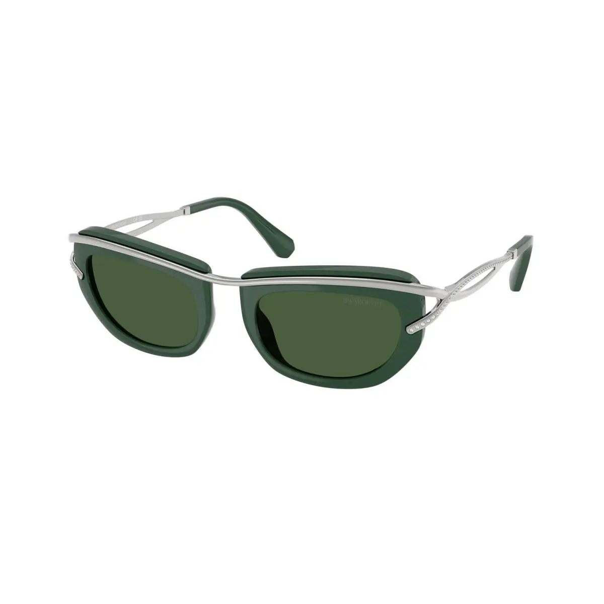 SK 7026 Dark Green / Polyamide Standard 403671 Size 52 Sunglasses by Swarovski