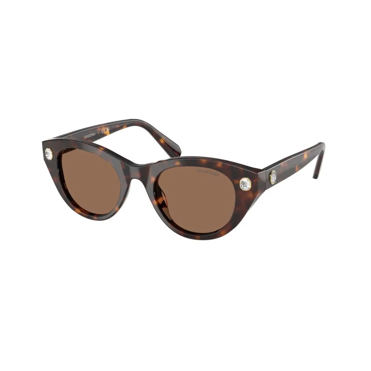 Swarovski SK 6025 Havana / Dark Brown 100273 Size 47 Sunglasses