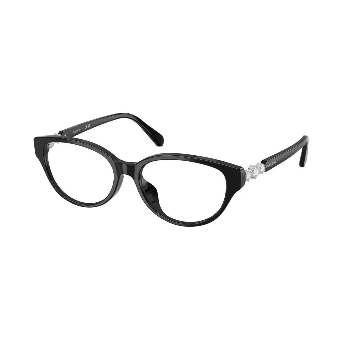 SK 2058 D Black Demo Lens 1038 Size 54 Eyeglasses by Swarovski