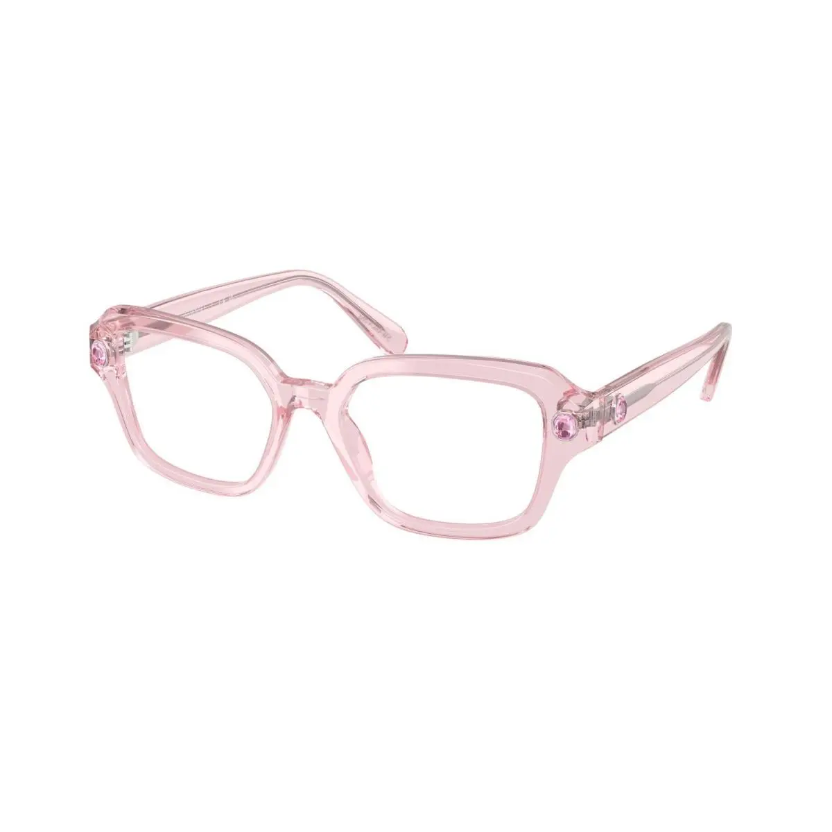 SK 2039 Transparent Pink Demo Lens 3001 Size 52 Eyeglasses by Swarovski
