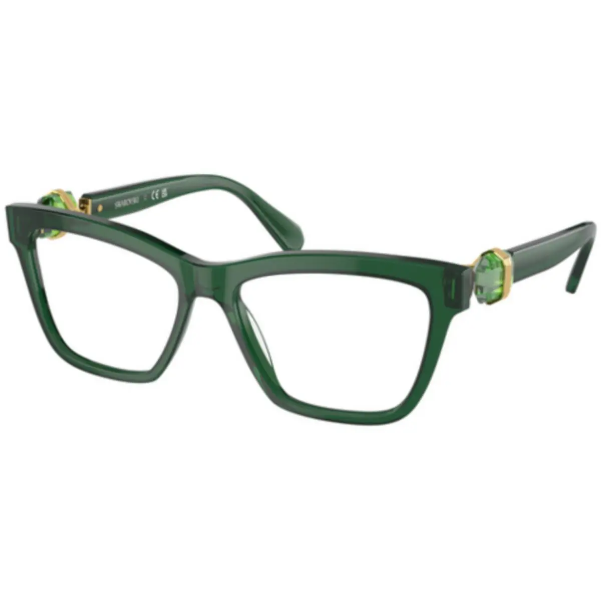 SK 2021 Transparent Green / Demo Lens 1045 Size 55 Eyeglasses by Swarovski