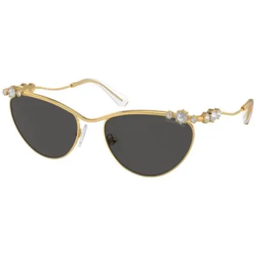 Swarovski SK 7017 Gold / Dark Grey Polyamide Standard 400487 Size 58 Sunglasses