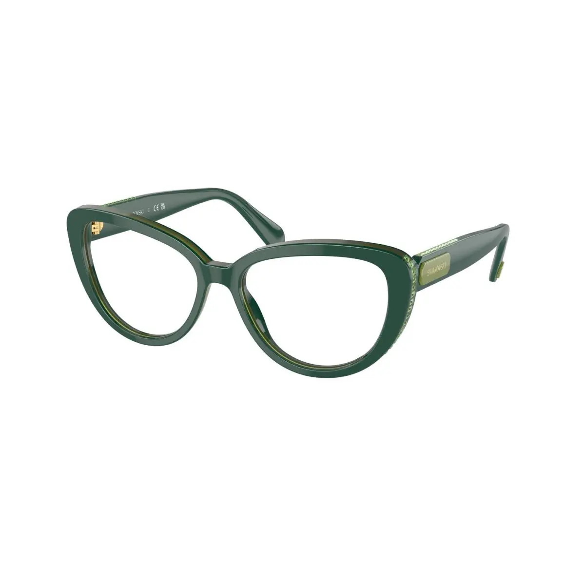 SK 2014 Green 1017 Size 52 Eyeglasses by Swarovski
