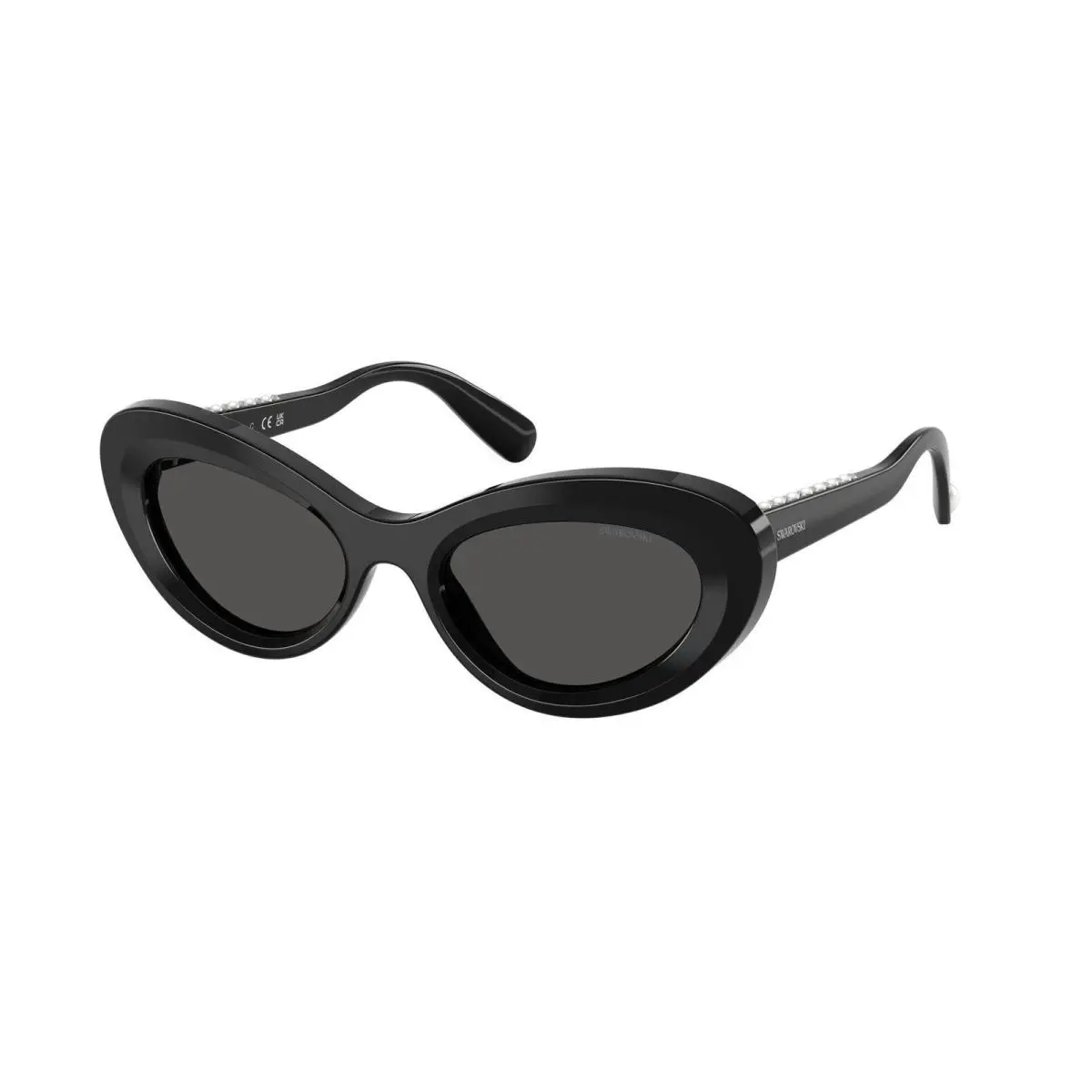 SK 6061 U Black / Dark Grey 100187 Size 51 Sunglasses by Swarovski
