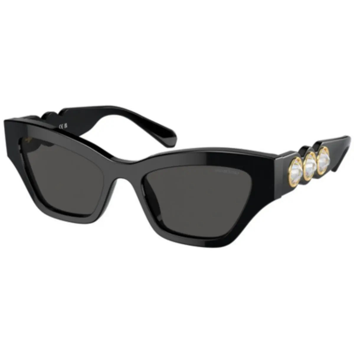 SK 6021 Black / Dark Grey Polyamide Standard 100187 Size 53 Sunglasses by Swarovski