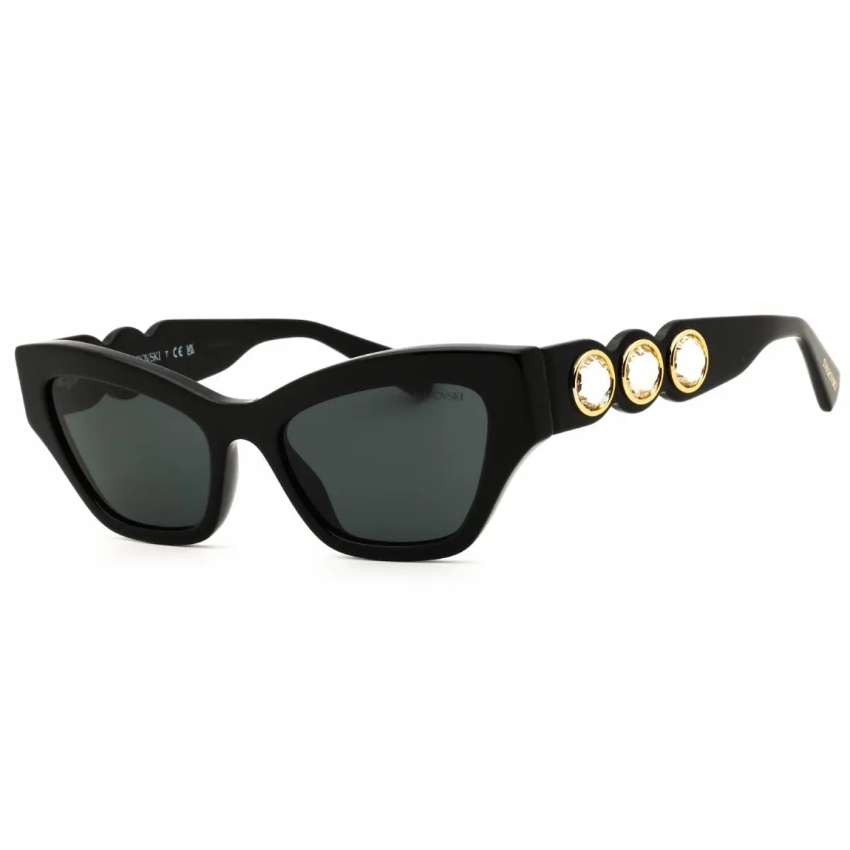 Swarovski SK6021-1001-53 Sunglasses Frame Size 53mm 140mm 19mm Black Women