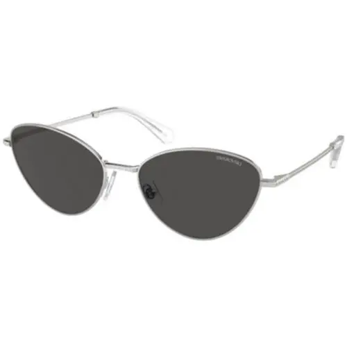 SK 7014 Silver / Dark Grey 400187 Size 58 Sunglasses by Swarovski