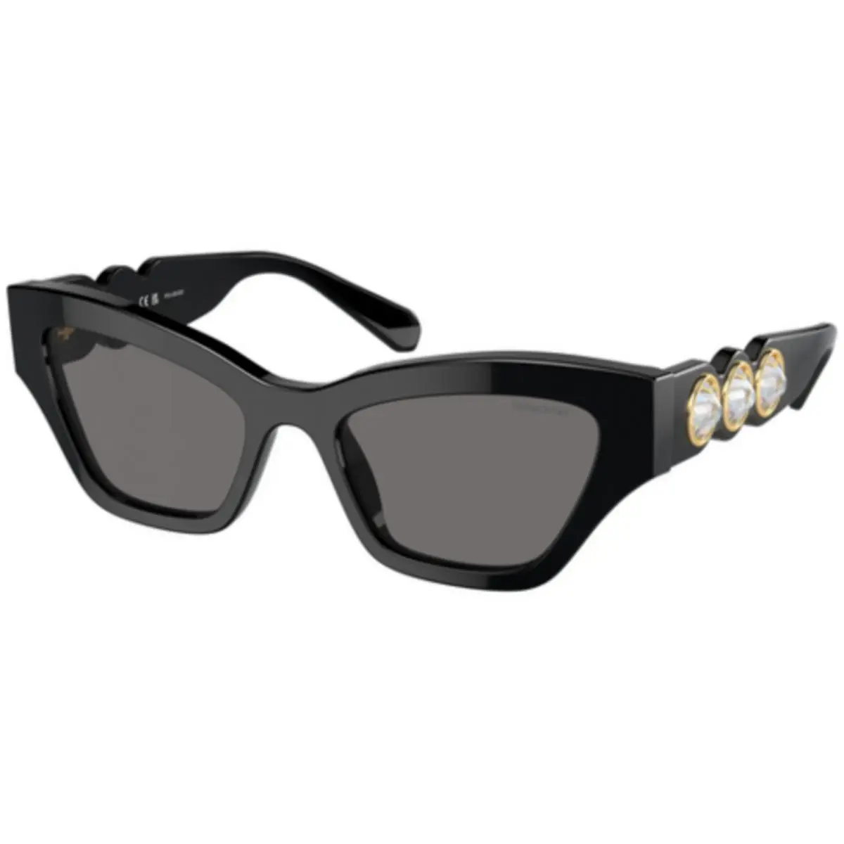 Swarovski SK 6021 Black / Dark Grey Polar 100181 Size 53 Sunglasses