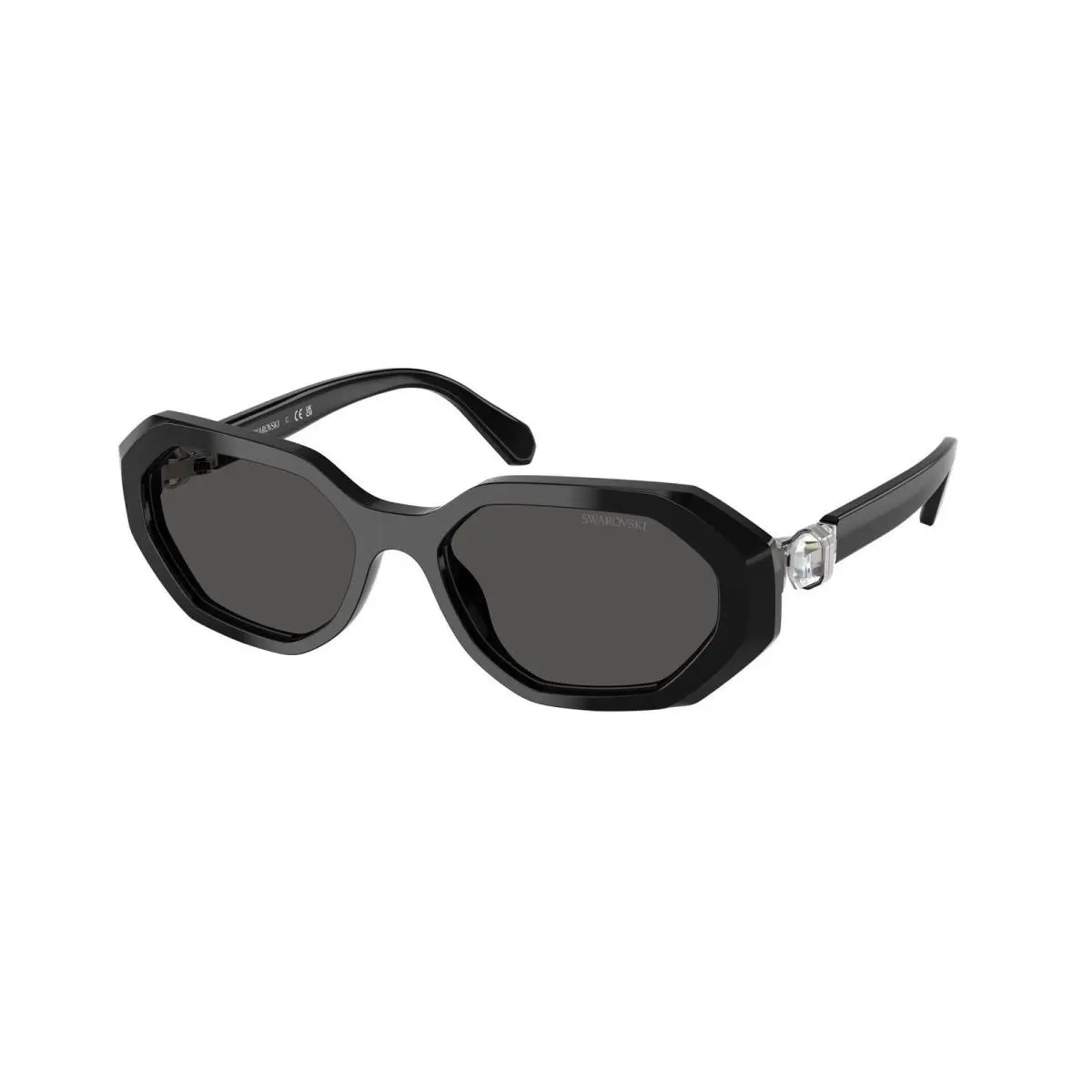 SK 6028 Black / Dark Grey Polyamide Standard 100187 Size 54 Sunglasses by Swarovski