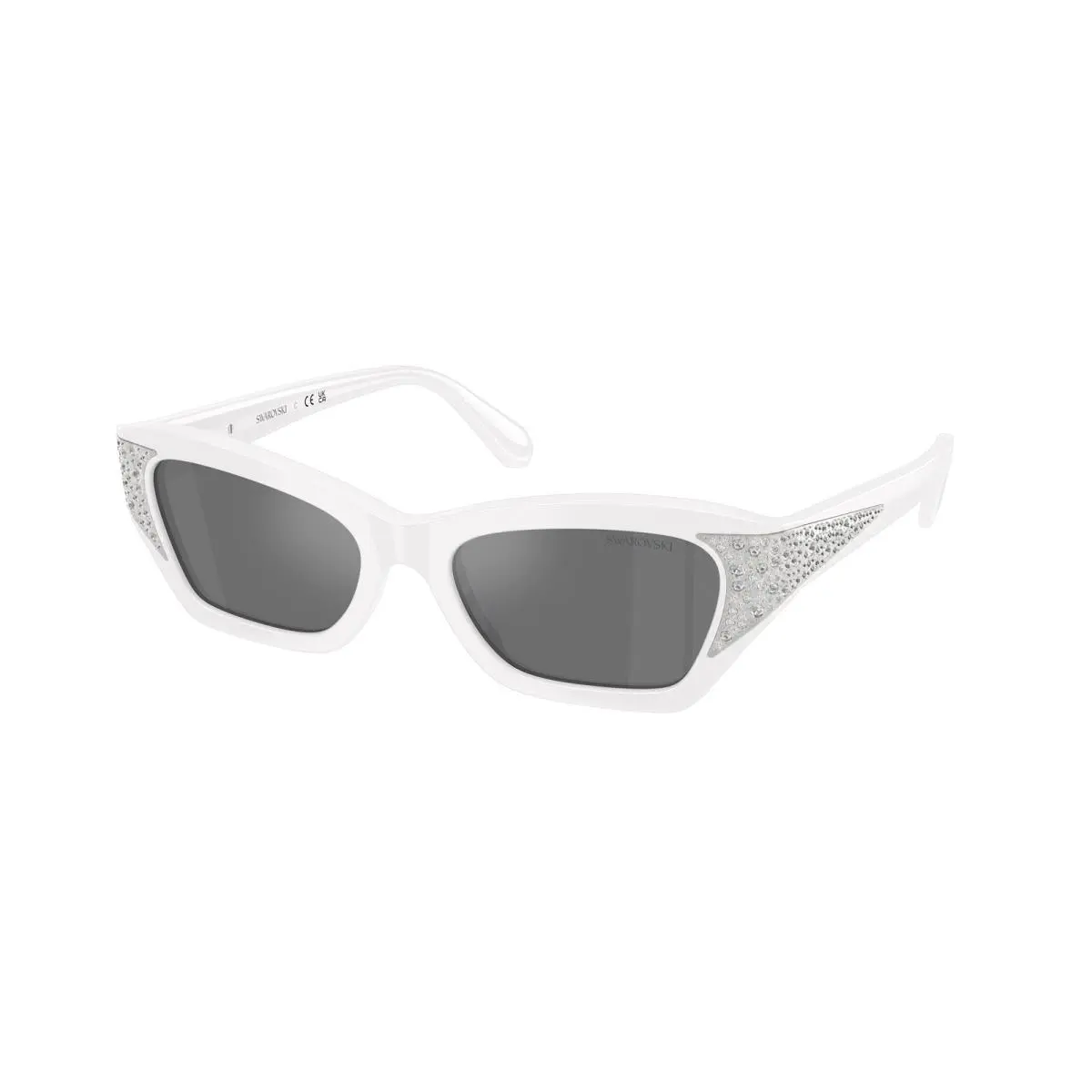 SK 6029 Milky Pink / Grey Mirror Black 10506G Size 50 Sunglasses by Swarovski