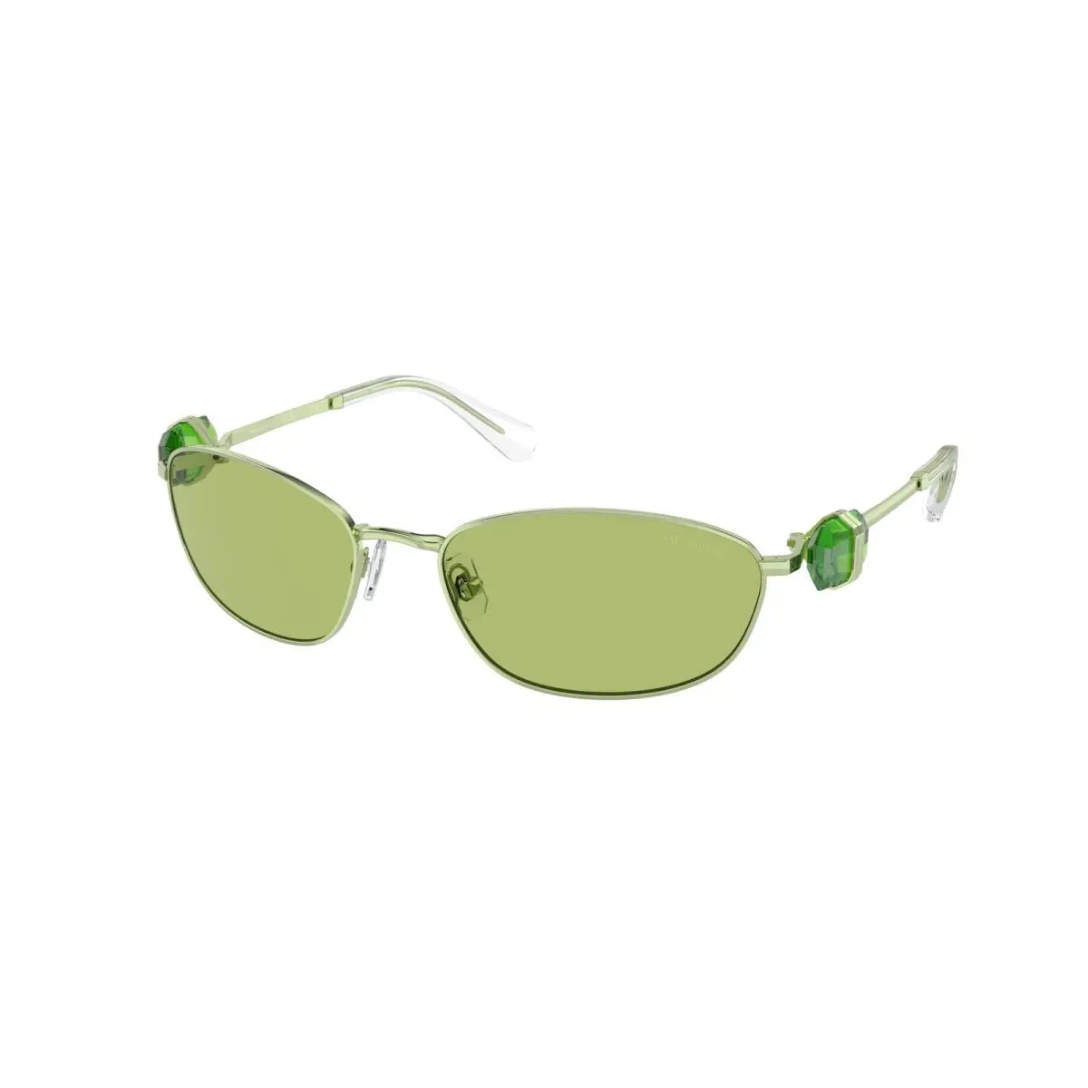 Swarovski SK 7010 Green Light Mirror Silve 400630 Size 59 Sunglasses