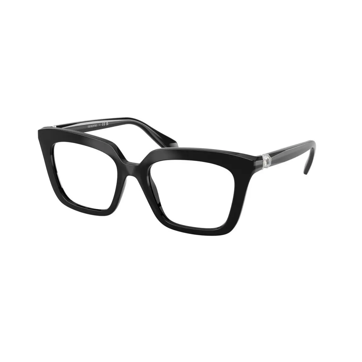 SK 2043 Black Demo Lens 1038 Size 49 Eyeglasses by Swarovski