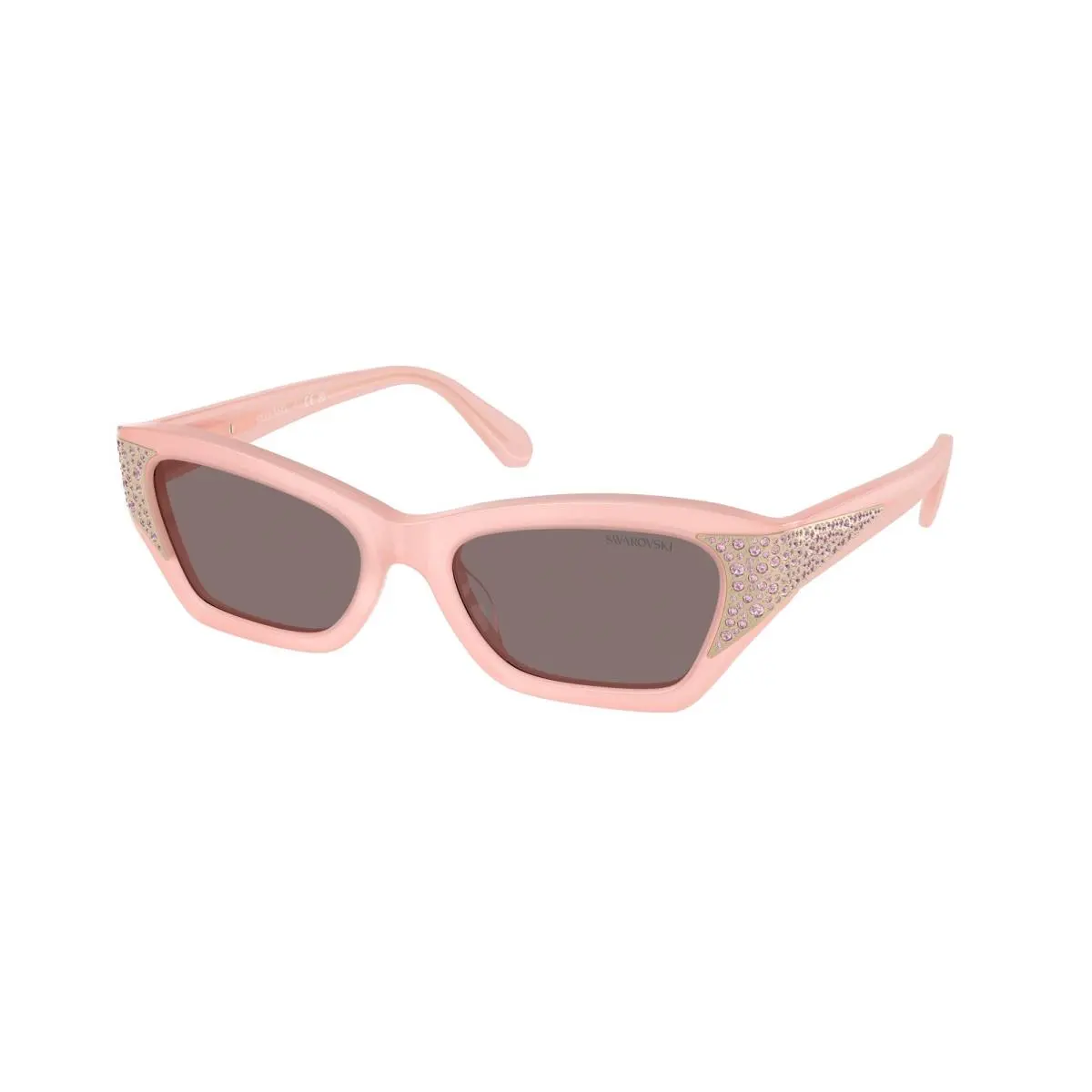 Swarovski SK 6029 Milky Pink / Light Purple Brown 10317N Size 53 Sunglasses