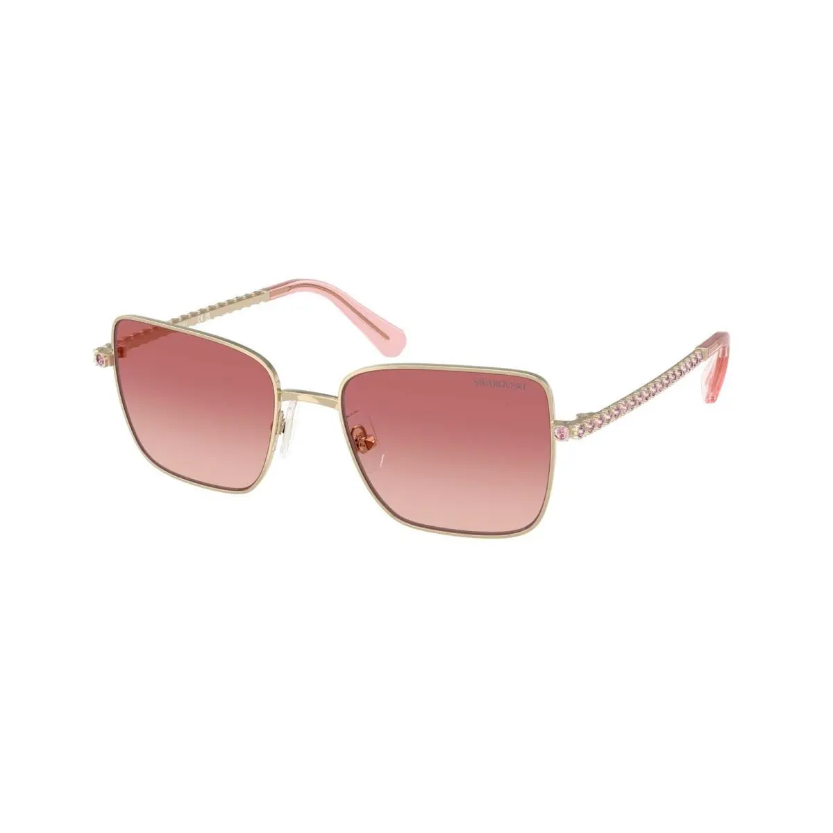 SK 7015 Pale Gold / Pink Gradient Red 4013A5 Size 53 Sunglasses by Swarovski