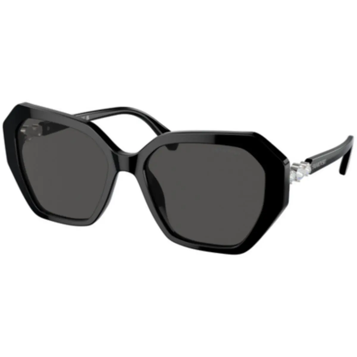 Swarovski SK 6017 Black Dark Grey 100187 Size 56 Sunglasses