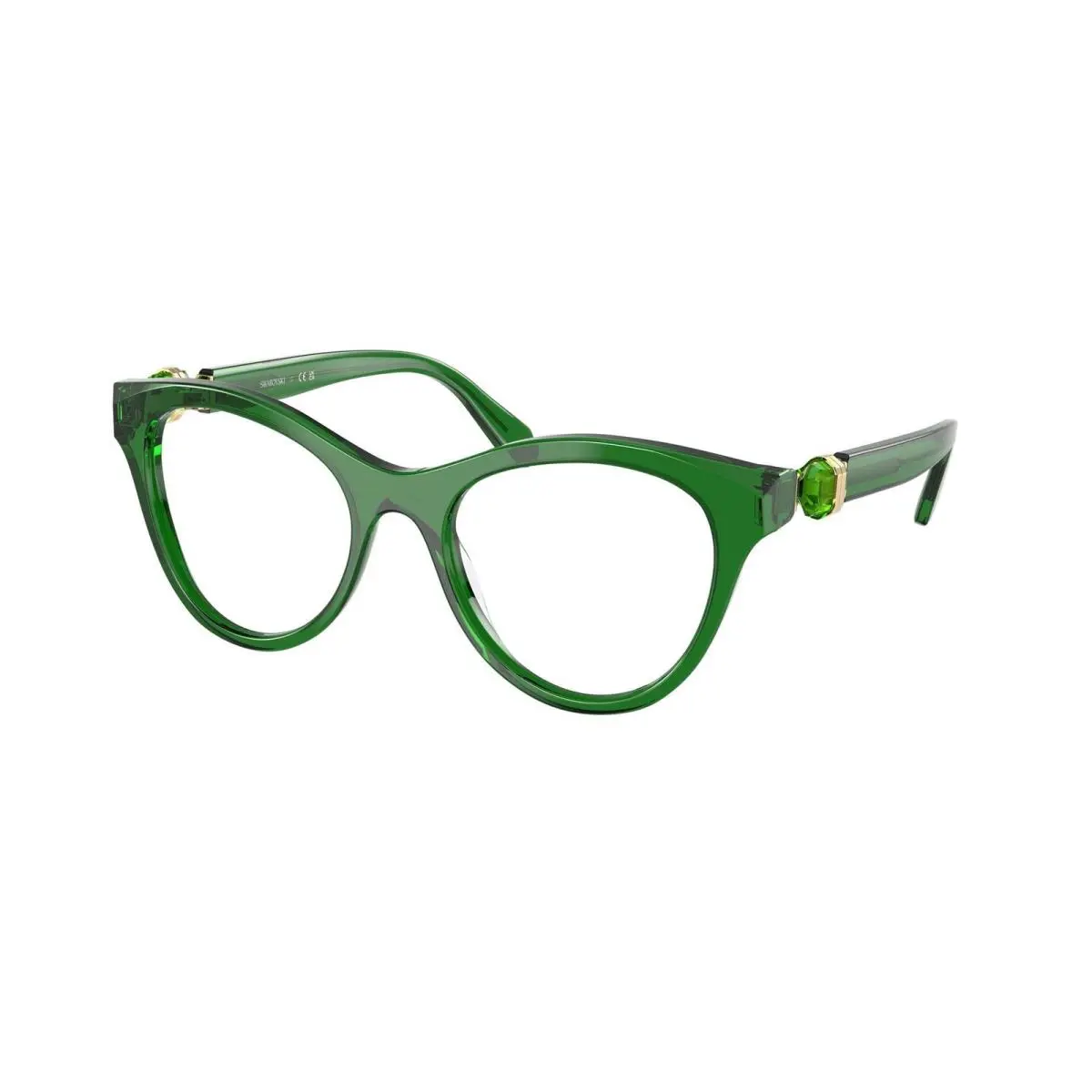SK 2036 Transparent Green / Demo Lens 1064 Size 52 Eyeglasses by Swarovski