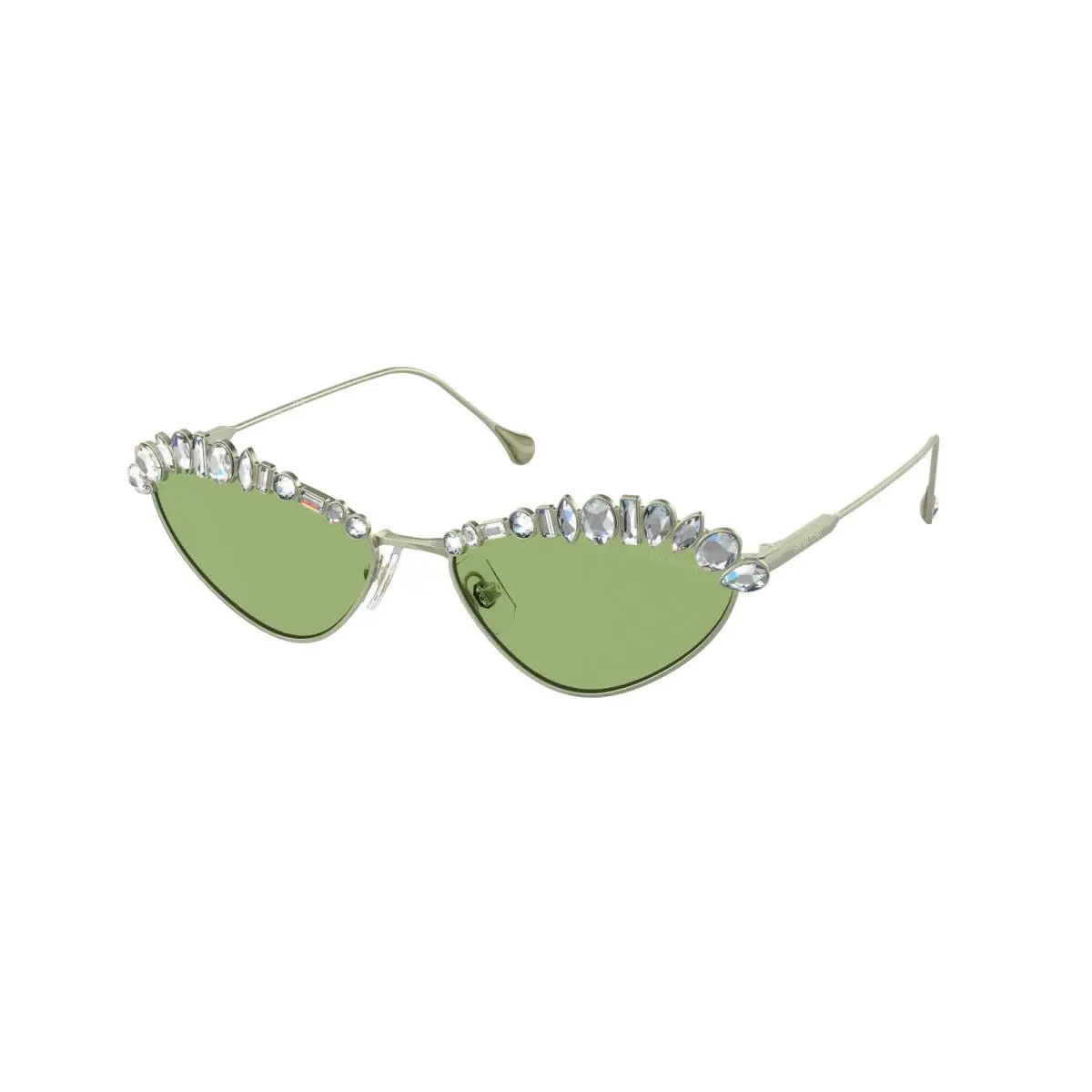 SK 7009 Matte Green Dark 4018/2 Size 55 Sunglasses by Swarovski