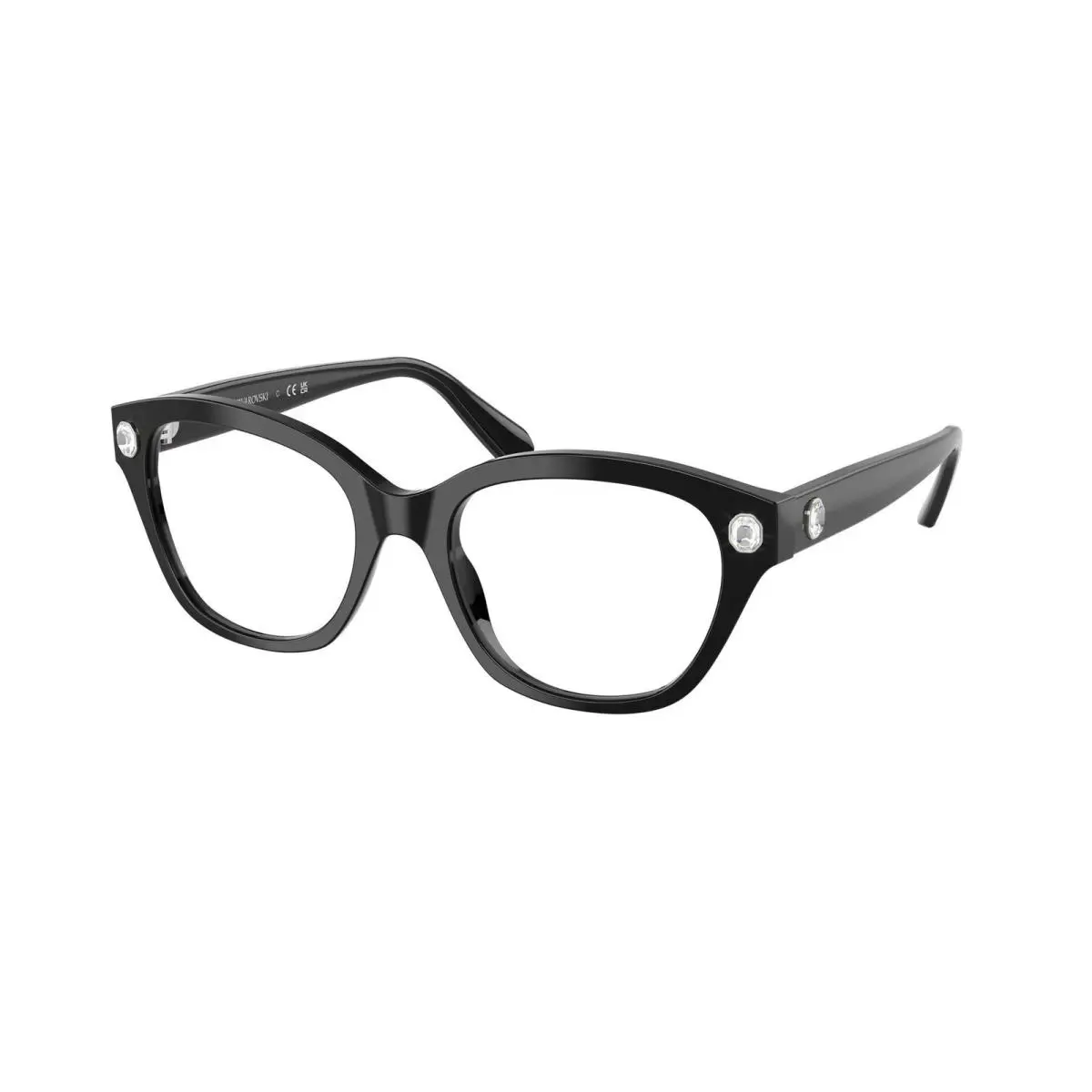 SK 2038 Black Demo Lens 1001 Size 51 Eyeglasses by Swarovski