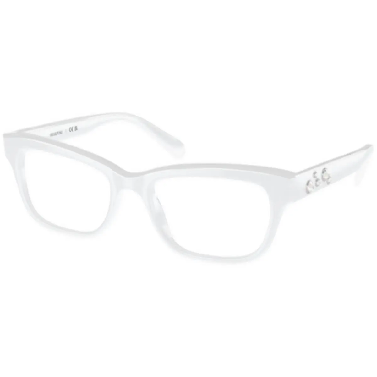 SK 2022 Opal White / Demo Lens 1033 Size 53 Eyeglasses by Swarovski