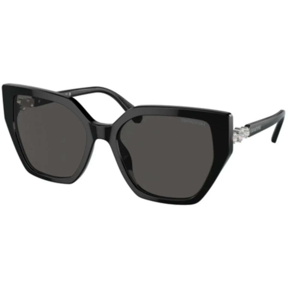 Swarovski SK 6016 Black Dark Grey 100187 Size 56 Sunglasses