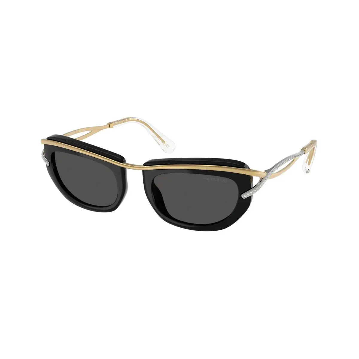 SK 7026 Black / Dark Grey Polyamide Standard 403487 Size 52 Sunglasses by Swarovski