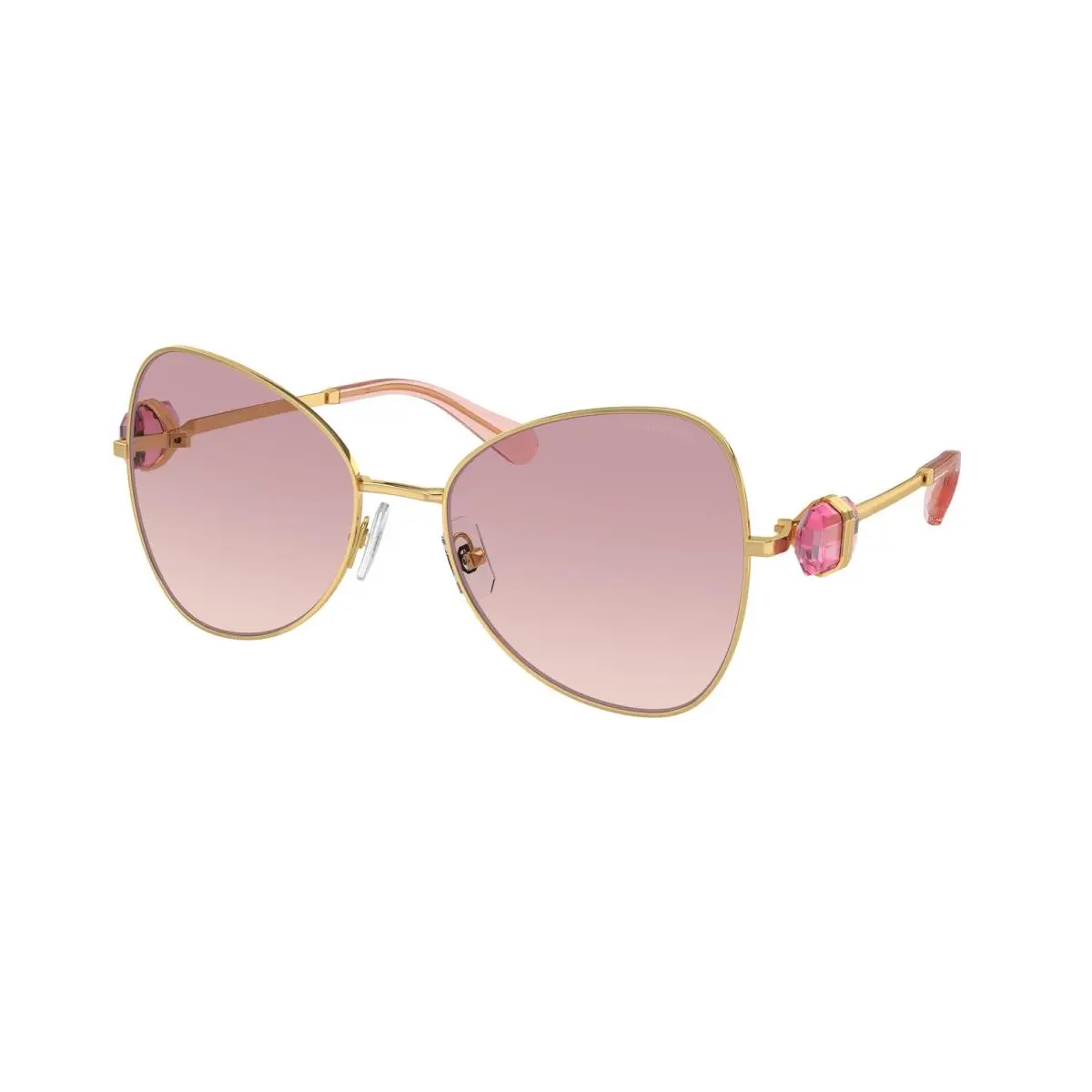 SK 7002 Gold Brown Gradient Violet 400468 Size 57 Sunglasses by Swarovski