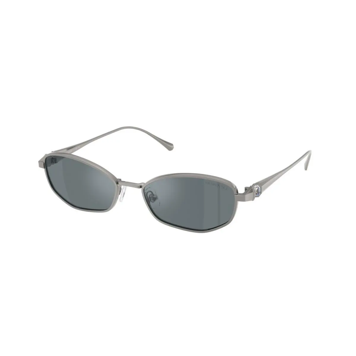 Swarovski SK 7042 Gunmetal / Grey Mirror Black 40096G Size 55 Sunglasses