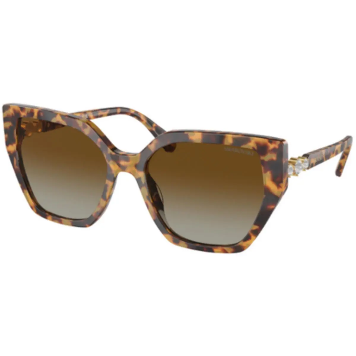 Swarovski SK 6016 Medium Havana Polar Bronw Grad 1004T5 Size 56 Sunglasses
