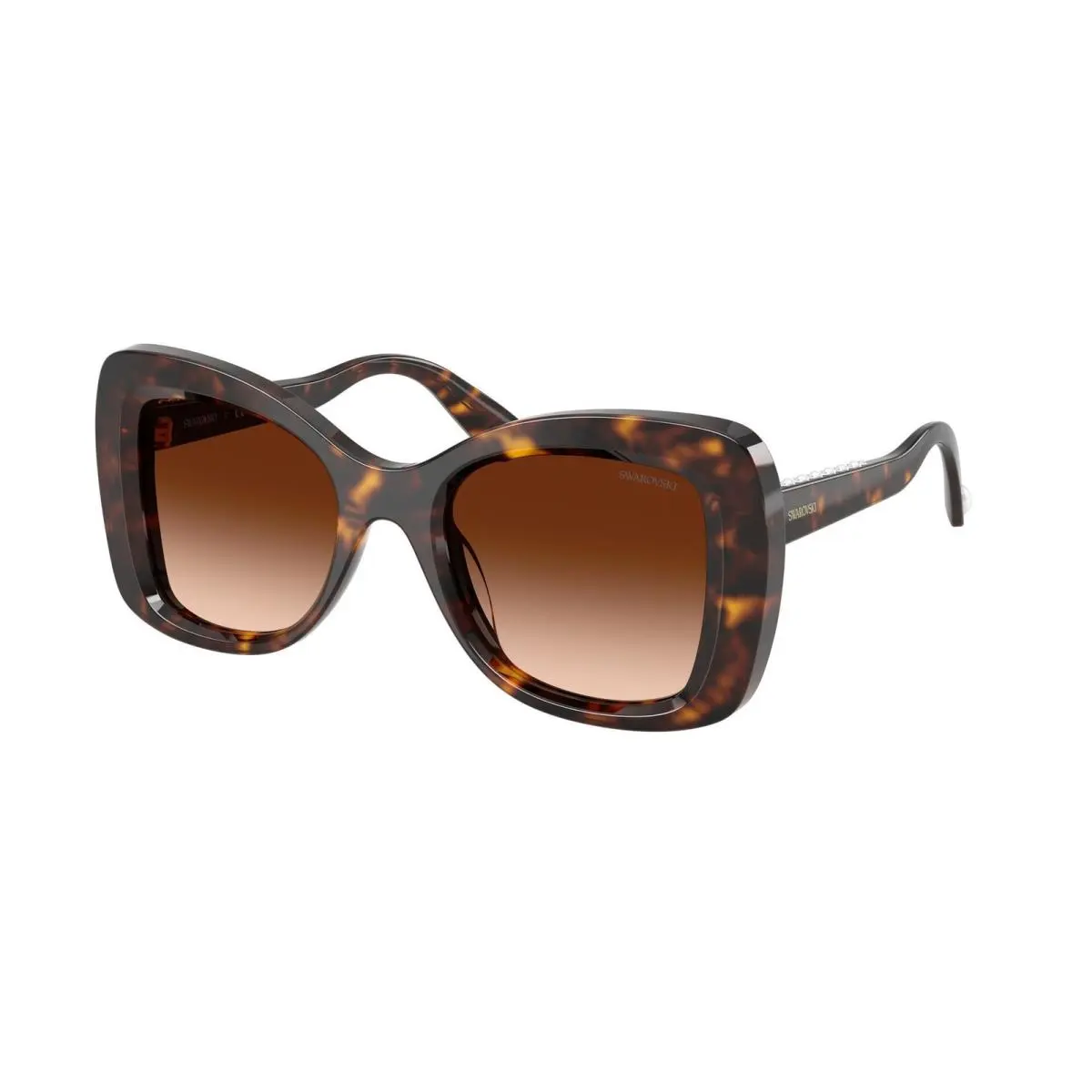 Swarovski SK 6062 U Havana / Gradient Brown 100274 Size 51 Sunglasses